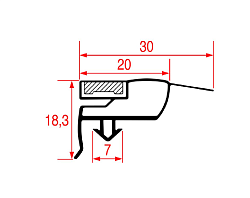 Уплотнитель изоляционный 1531х682 мм для ALPENINOX (0780085719)