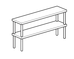 Полка настольная открытая CHEF LINE LOSO3522T2 APACH