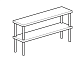 Полка настольная открытая CHEF LINE LOSO3522T2 APACH