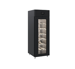 Шкаф отложенной расстойки CS107 Bakery Br стеклянная дверь, черный, тип 1 POLAIR