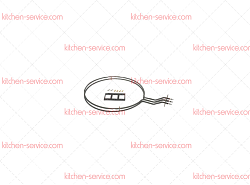 Элемент нагревательный ТЭН 3200 Вт для печи (3755586)