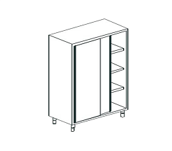 Шкаф кухонный закрытый CHEF LINE LHC18-117SD APACH