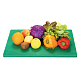 Доска разделочная 400х300х20 мм зеленая, пластмасса P.L. PROFF CUISINE (92001110)