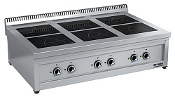 Плита индукционная ETK6 6х3,5 кВт серия 900 ВУЛКАН