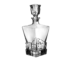 Штоф 0,82 л, 200 мм хрустальное стекло Призма MGline (78551)