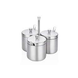 Банка для подачи специй 6 см 3 шт сатин NARIN