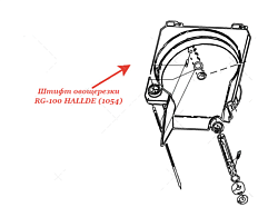 Штифт для овощерезки RG-100 HALLDE (1054)