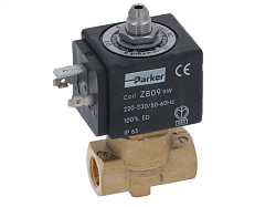 Клапан трехходовой 1/4 1/8 1/4 230В для CARIMALI (996.05510.00.23)