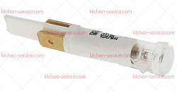 Лампочка индикаторная белая 230В ARISTARCO (6204)