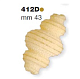 Форма для Р6/P12 GNOCCHI 43 мм 412D бронза LA MONFERRINA