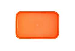 Поднос 52,5х32,5 см, оранжевый, поверхность шагрень (166) MGprof (1737)