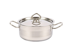 Кастрюля нержавеющая с тройным дном 180х80 мм 2 л VIATTO