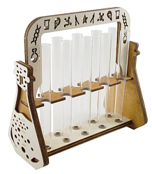 Подставка барная для 10 колбочек, дерево THE BARS