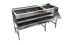 Станция барная 2170х500(600)х850 мм, 2 рейла КАМИК