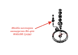 Шайба шестерни для овощерезки RG-400 HALLDE (3159)