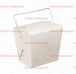 Коробка для лапши с ручками 480 мл белая, 7x5,5 см, картон GARCIA DE POU (131.39)