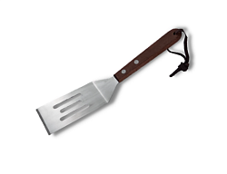 Лопатка 20,5 см, изогнутая рабочая часть, нержавеющая сталь, перфорированная MGSTEEL