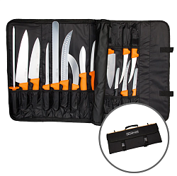 Набор ножей 16 предметов PRO-Line 52х20х9 см P.L. PROFF CUISINE (KFE-AT-16/002-BZ-KH)