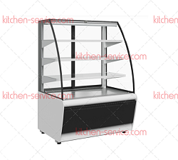 Витрина кондитерская K70 VM 0,6-2 STANDARD 9006-9005 (открытая) ПОЛЮС