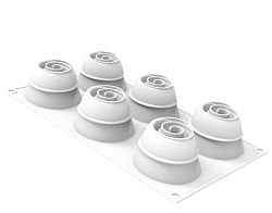 Форма для выпечки 6 ячеек 30 мл 60x45 мм Иней силикон SILIKOMART