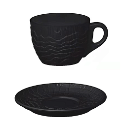 Пара чайная 200 мл Black Raw Wood P.L. PROFF CUISINE (53595, 53596)