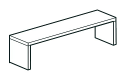 Полка настольная закрытая CHEF LINE LOSC35140T1CS APACH