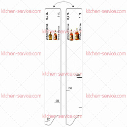 Линейка барная White Horse (375 мл/500 мл/750 мл/1 л) P.L. PROFF CUISINE (81250165)