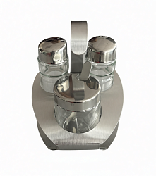 Набор для специй нержавеющая сталь 3 прибора с лого NORMA