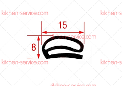 Уплотнитель 2000 мм для печи (3186399)