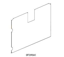 Панель задняя для XVC715G UNOX (0F1390A1)