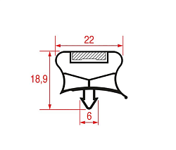Уплотнитель изоляционный 710х580 мм для ALPENINOX (091143)