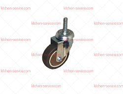 Колесо 75мм коричневая мягкая резина болт М10 (SCTG933) (7062075)