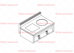 Плита индукционная ИПК-210111 комби ТЕХНО-ТТ