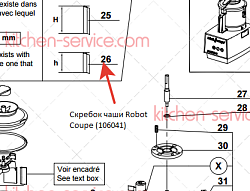 Скребок чаши Robot Coupe (106041)