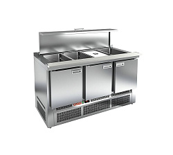 Стол холодильный для салатов с крышкой SLE3-111GN О HICOLD