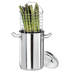 Кастрюля для спаржи 16х24 см с крышкой и корзиной PADERNO (12037-16)