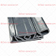 Уплотнение стеклянной панели/тележки для PROFESSIONAL SPARES (321292)