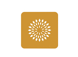 Трафарет для декора блюд 100 мм 1 мм Цветок лотоса силикон SILIKOMART (TDP11)