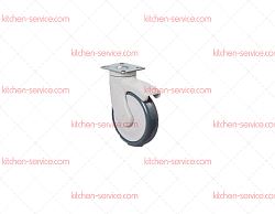 Колесо 125 мм аппаратное с подшипником поворотное, диск-полипропилен (EC01 MBT 125)