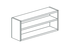 Полка настенная закрытая CHEF LINE LCW104 APACH