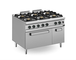 Плита газовая 6-ти конфорочная COOK LINE APRG-129FG/PL APACH