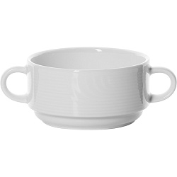 Чашка бульонная «Карат» фарфор 300 мл белая BAUSCHER