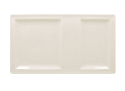 Тарелка прямоугольная 2-х секционная 37x21 см Classic Gourmet RAK PORCELAIN