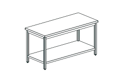 Стол производственный CHEF LINE LWT714SH APACH