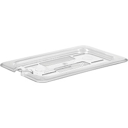 Крышка для гастроемкости GN 1/4 26,5х16,2см с вырезом для ложки; поликарбонат PROHOTEL