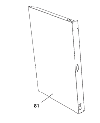 Панель боковая левая для XVC705E UNOX (0D2180A0)