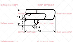 Уплотнитель вставной для CORECO (6045010142)