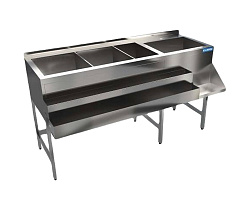 Станция барная 1100х500(700)х850 мм, 2 рейла КАМИК