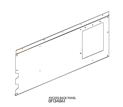 Панель задняя для XVC055 UNOX (0F1340A1)