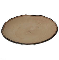 Блюдо 27,5x2,5 см круглое Timber Brown пластик меламин P.L. PROFF CUISINE (F32011)